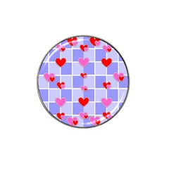 Love Hearts Valentine Decorative Hat Clip Ball Marker (10 Pack)