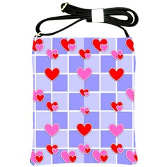 Love Hearts Valentine Decorative Shoulder Sling Bag