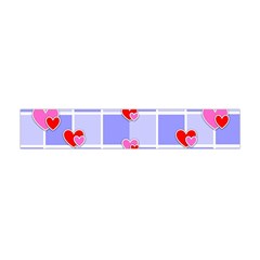 Love Hearts Valentine Decorative Flano Scarf (mini)