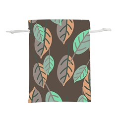 Leaf Brown Lightweight Drawstring Pouch (s) by Dutashop