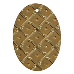 Gold Background Modern Ornament (oval)