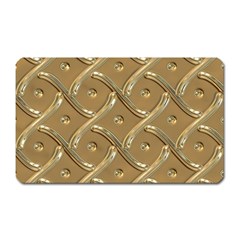 Gold Background Modern Magnet (rectangular)