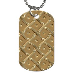 Gold Background Modern Dog Tag (one Side)