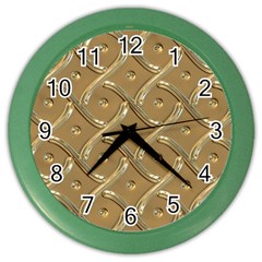 Gold Background Modern Color Wall Clock