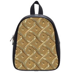 Gold Background Modern School Bag (small)