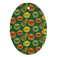 Background Fruits Several Ornament (oval)