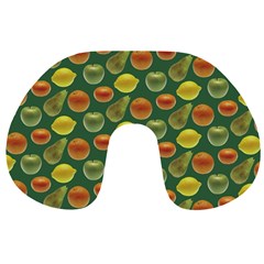 Background Fruits Several Travel Neck Pillow