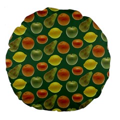 Background Fruits Several Large 18  Premium Flano Round Cushions