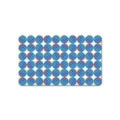 Geometric Dots Pattern Magnet (name Card)