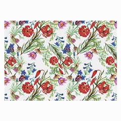 Summer Flowers Pattern Large Glasses Cloth by goljakoff