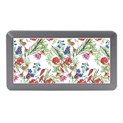 Summer Flowers Pattern Memory Card Reader (mini) by goljakoff