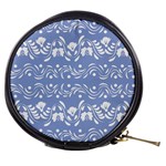 Blue white ornament Mini Makeup Bag Front