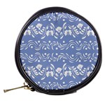 Blue white ornament Mini Makeup Bag Back