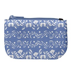 Blue White Ornament Large Coin Purse by Eskimos