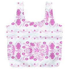 Pink Flowers Full Print Recycle Bag (xxxl) by Eskimos