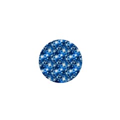 Star Hexagon Deep Blue Light 1  Mini Magnets