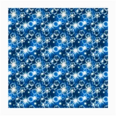 Star Hexagon Deep Blue Light Medium Glasses Cloth by Dutashop