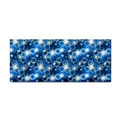 Star Hexagon Deep Blue Light Hand Towel by Dutashop