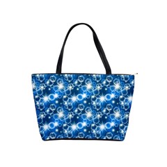 Star Hexagon Deep Blue Light Classic Shoulder Handbag