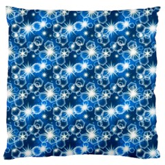Star Hexagon Deep Blue Light Large Cushion Case (two Sides) by Dutashop