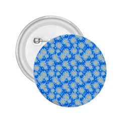 Hydrangea Blue Glitter Round 2 25  Buttons