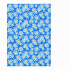 Hydrangea Blue Glitter Round Large Garden Flag (two Sides) by Dutashop