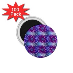 Snow Blue Purple Tulip 1 75  Magnets (100 Pack) 