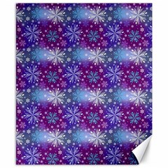 Snow Blue Purple Tulip Canvas 8  X 10 