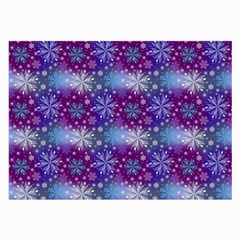 Snow Blue Purple Tulip Large Glasses Cloth