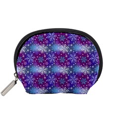 Snow Blue Purple Tulip Accessory Pouch (small)