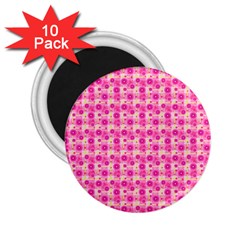 Heart Pink 2 25  Magnets (10 Pack) 