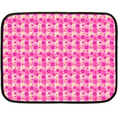Heart Pink Double Sided Fleece Blanket (mini)  by Dutashop