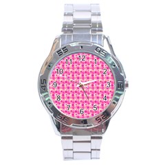 Heart Pink Stainless Steel Analogue Watch