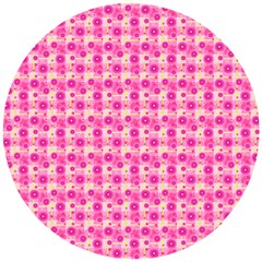 Heart Pink Wooden Puzzle Round