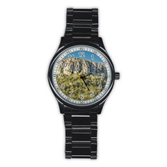 Arequita National Park, Lavalleja, Uruguay Stainless Steel Round Watch by dflcprintsclothing