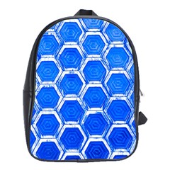 Hexagon Windows School Bag (xl) by essentialimage365