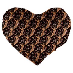 Rose Flowers #6 Large 19  Premium Heart Shape Cushions