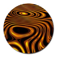 Wave Abstract Lines Round Mousepads