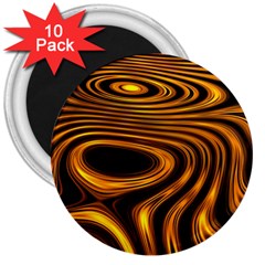 Wave Abstract Lines 3  Magnets (10 Pack) 