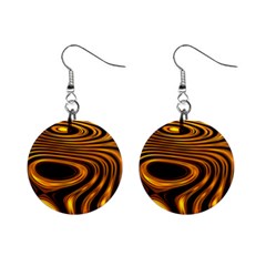 Wave Abstract Lines Mini Button Earrings