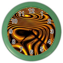 Wave Abstract Lines Color Wall Clock