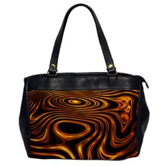 Wave Abstract Lines Oversize Office Handbag