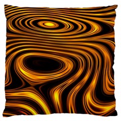 Wave Abstract Lines Large Cushion Case (two Sides) by Dutashop