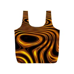 Wave Abstract Lines Full Print Recycle Bag (s) by Dutashop