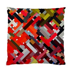 Maze Abstract Texture Rainbow Standard Cushion Case (two Sides) by Dutashop