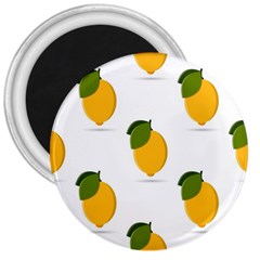 Lemon Fruit 3  Magnets
