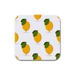 Lemon Fruit Rubber Square Coaster (4 pack)  Front