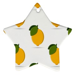 Lemon Fruit Star Ornament (two Sides)