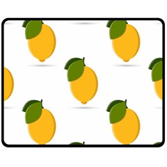 Lemon Fruit Fleece Blanket (medium) 