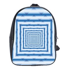 Metallic Blue Shiny Reflective School Bag (large)